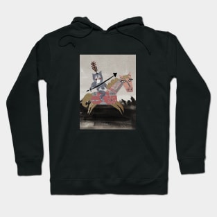 Cat Riding Horse Hoodie